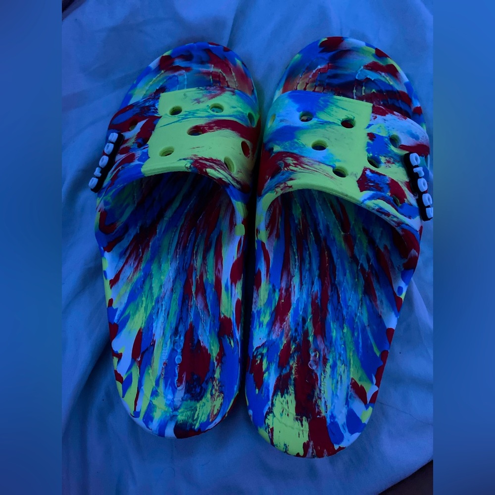 Brand new croc slides